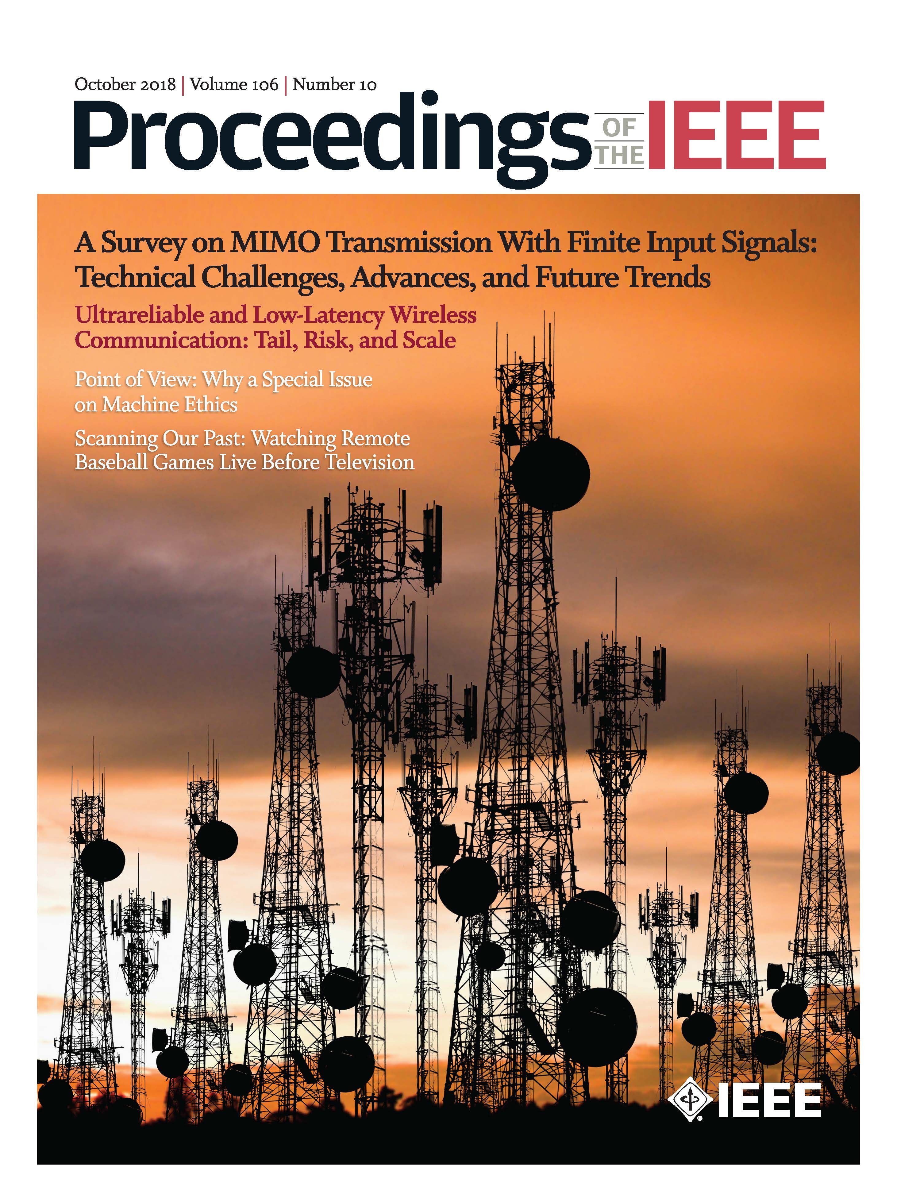 Proceedings of the IEEE October 2018 Vol. 106 No. 10